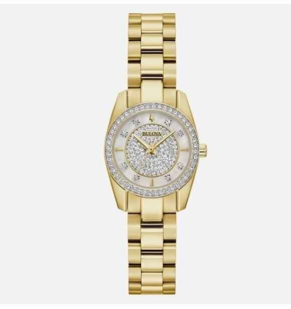 Bulova Classic Gemmed Diamond Stainless Steel Quartz Women\'s Watch - 98L315 main image 8